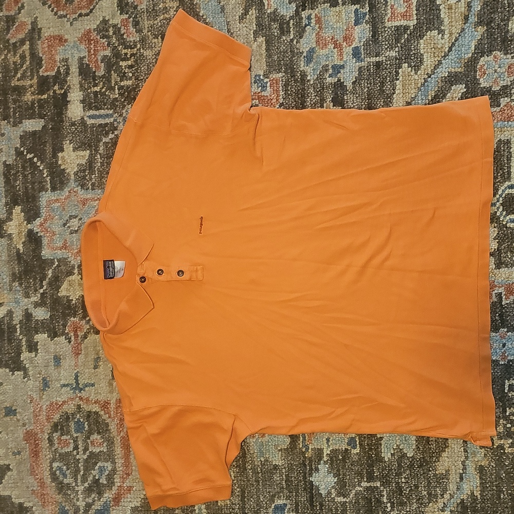 Patagonia Orange Polo XL Shirt